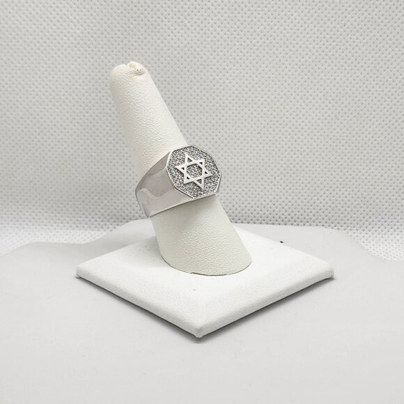 Brand New Sterling Silver 925 Star Of David Ring - Picture 2 of 6